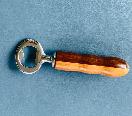 Walnut and Cherry bottle opener