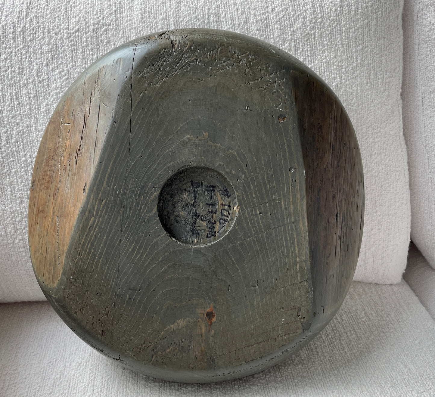 Large rustic gray bowl #106