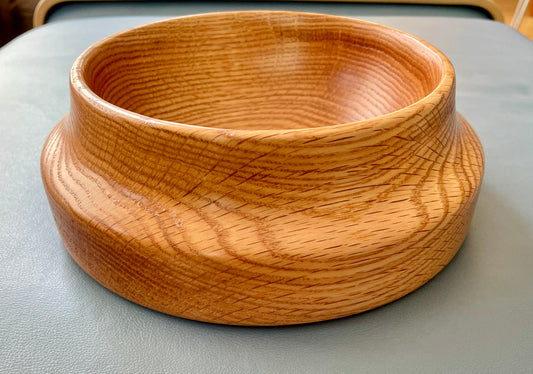 Uniquely shaped Red oak bowl