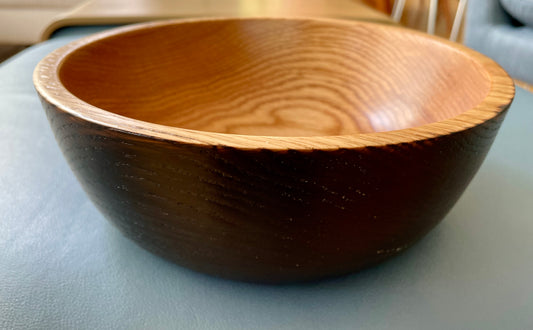 Red oak with burnt exterior