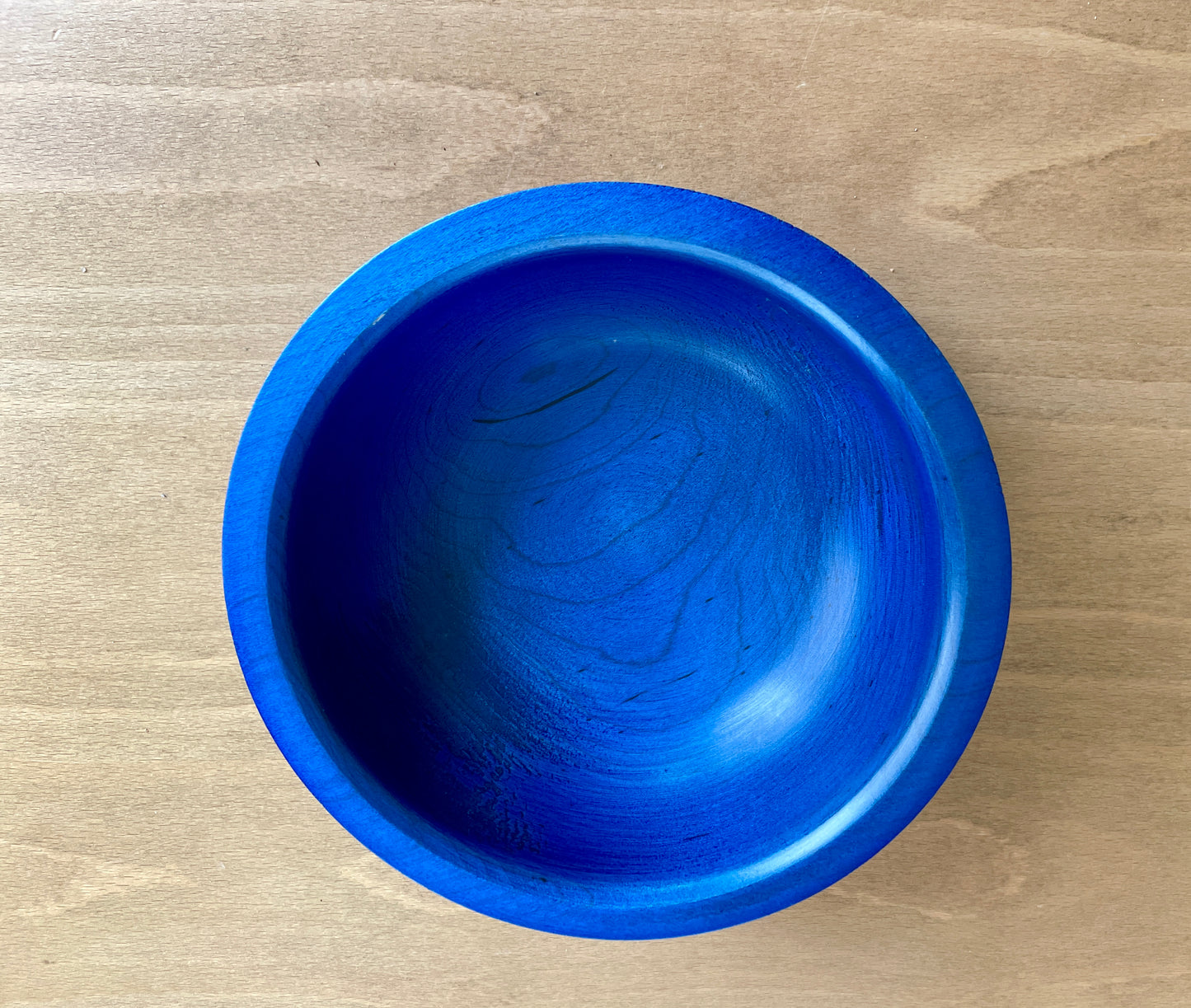 Blue tiered maple bowl #239