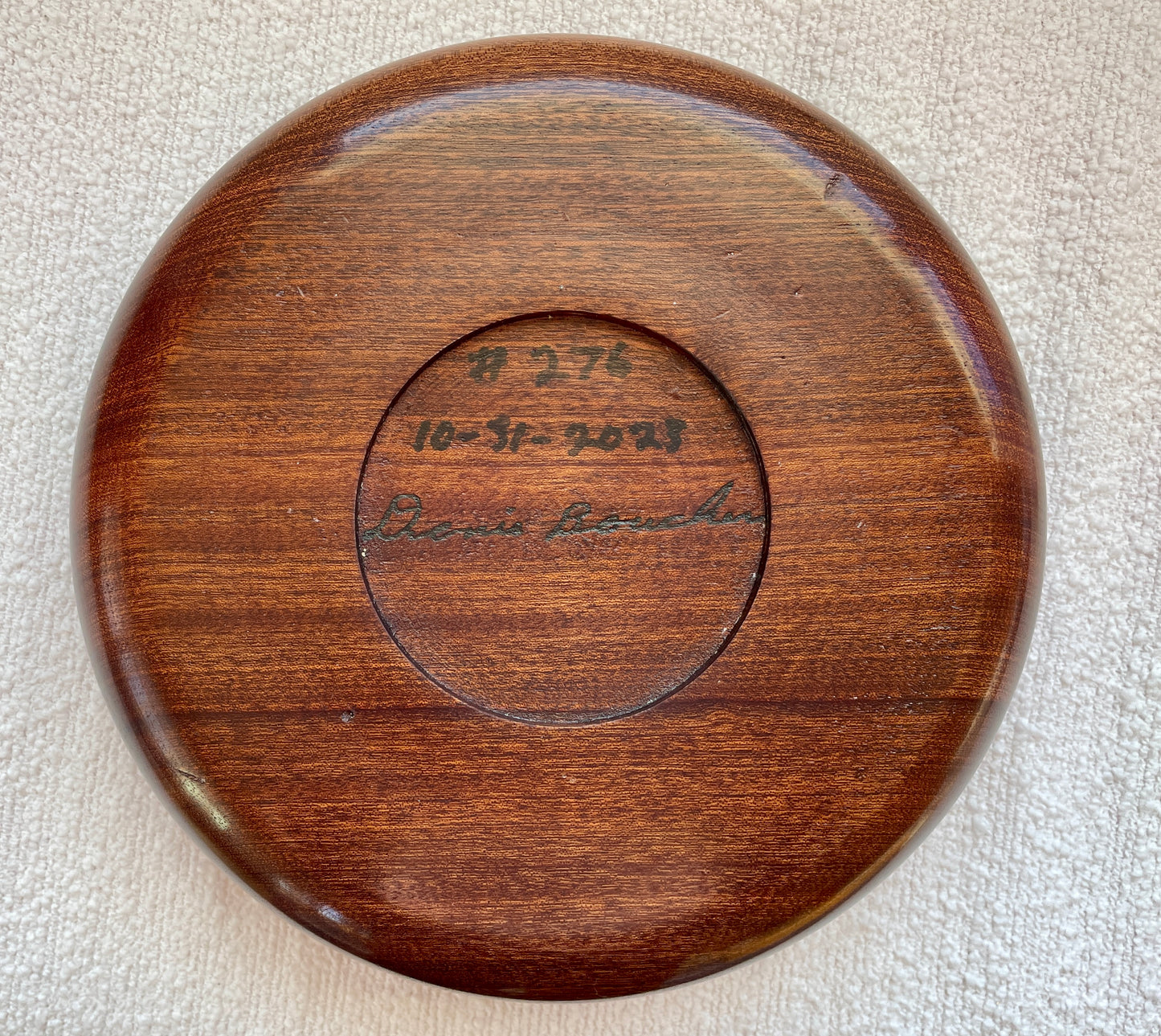 African Sapele Wood Bowl #276