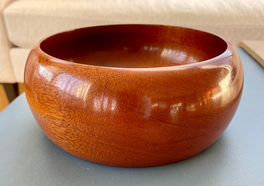 Mahogany calabash bowl #279