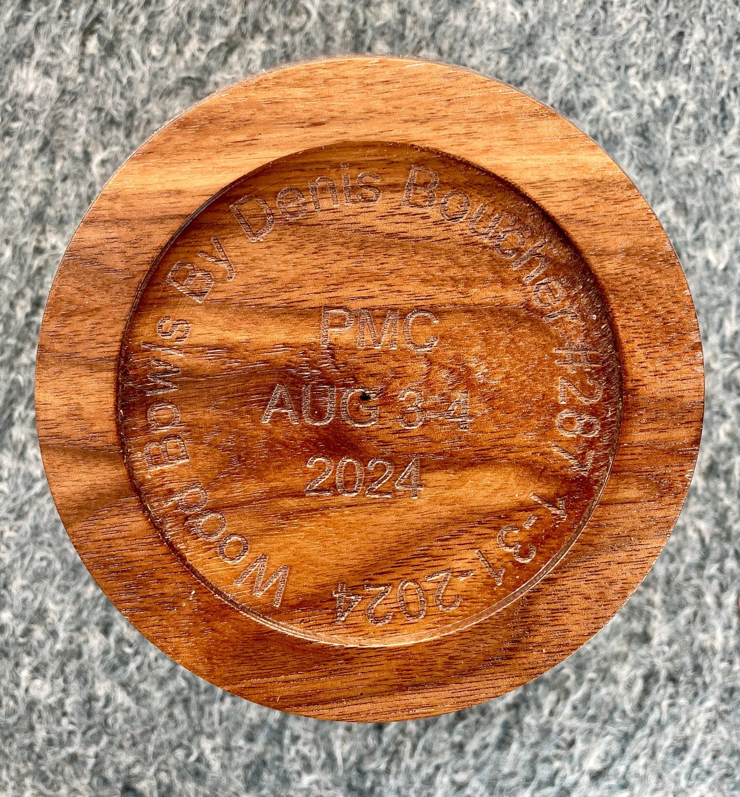 Poplar and walnut bowl #287