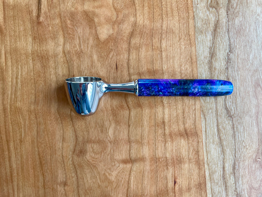 Purple and navy Coffee Scoop