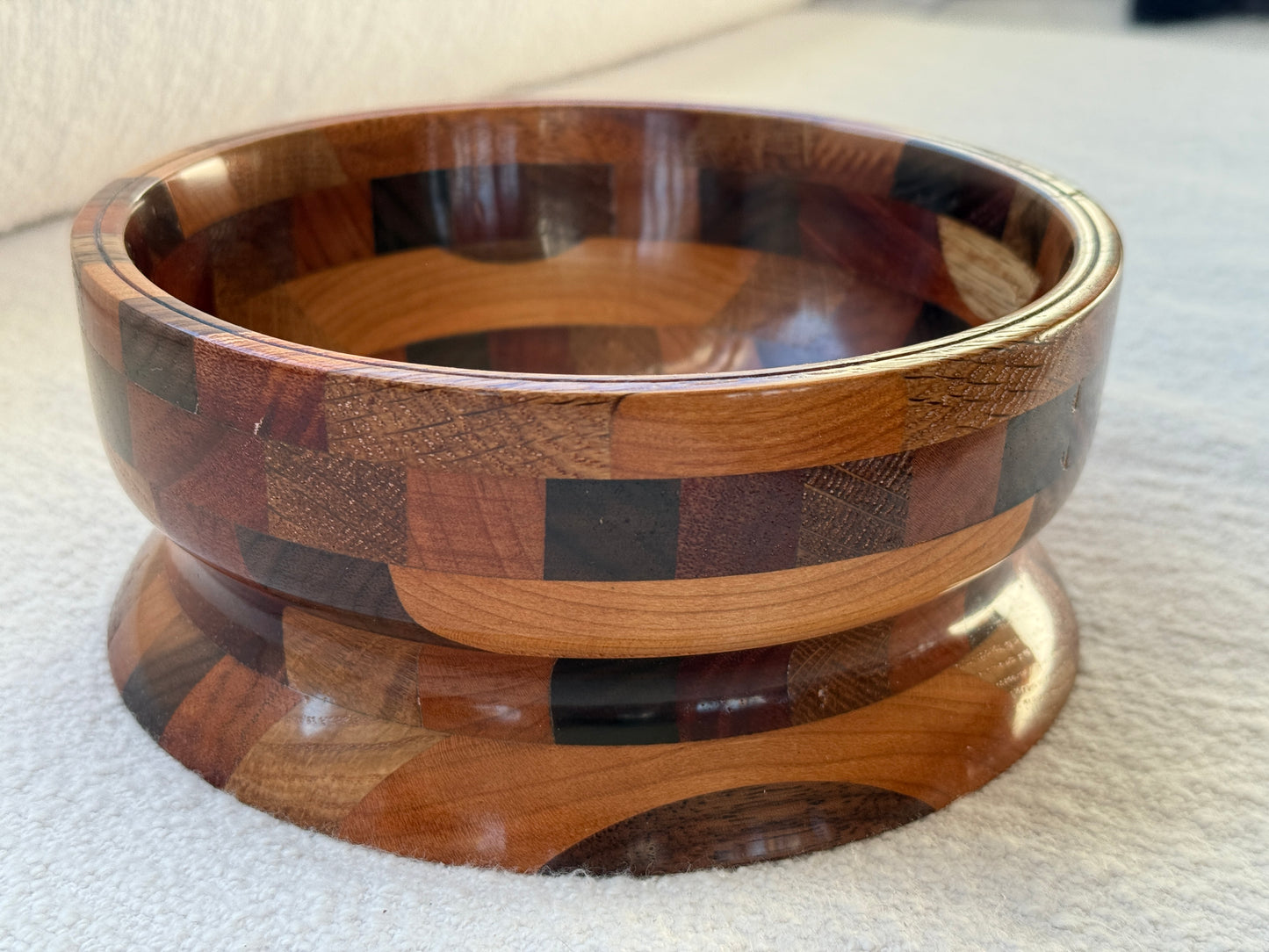 Bowl #321 Multi wood medium sized bowl