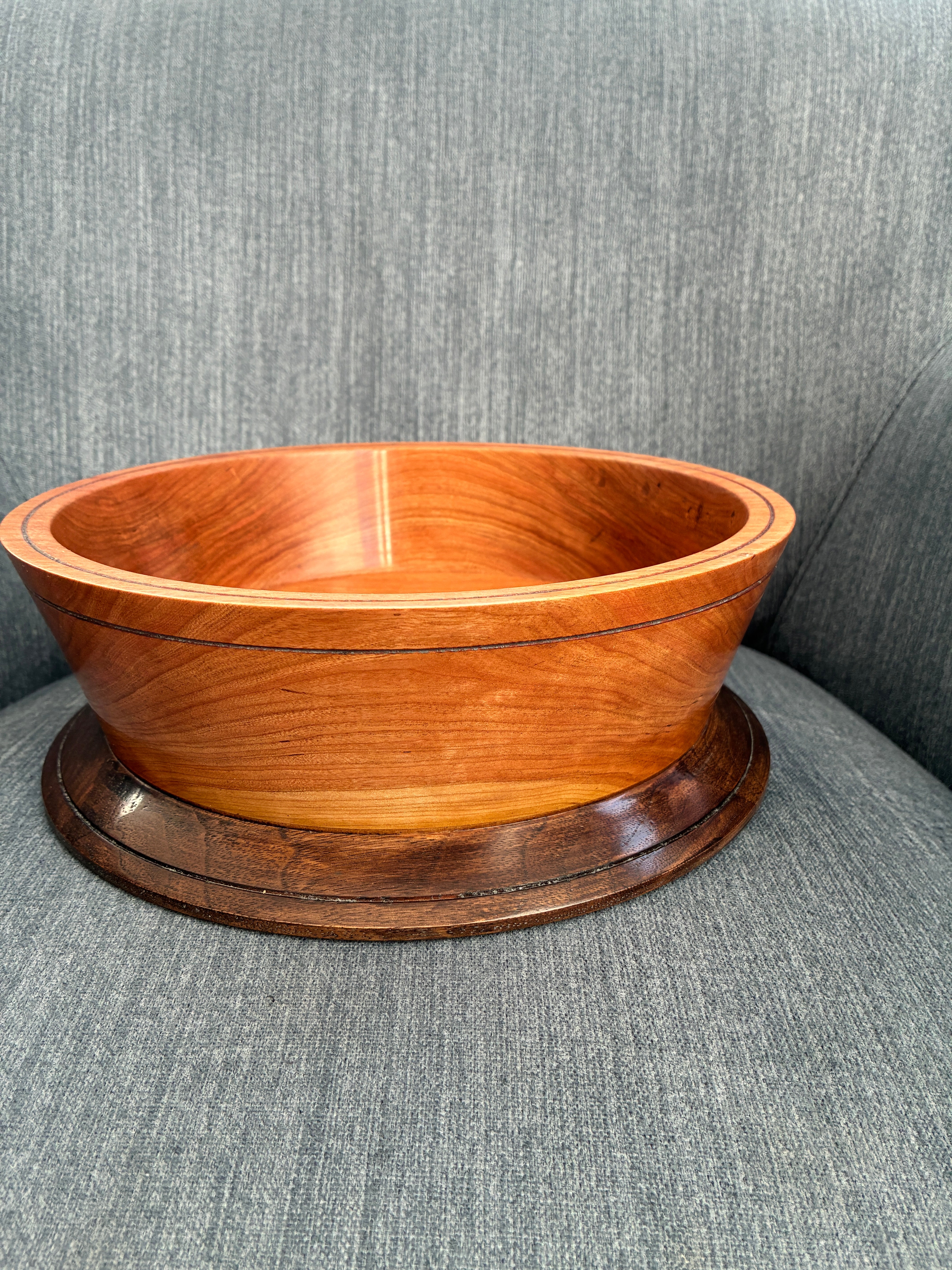 Cherry & Walnut Bowl # 376 – Denis Boucher Woodworking