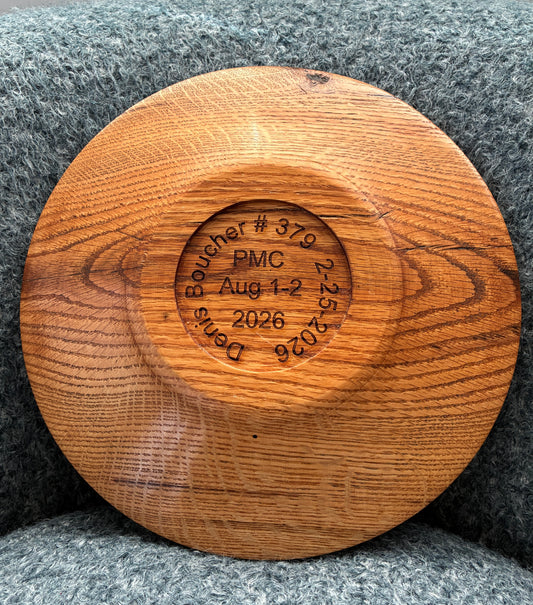 #379 Medium size oak platter