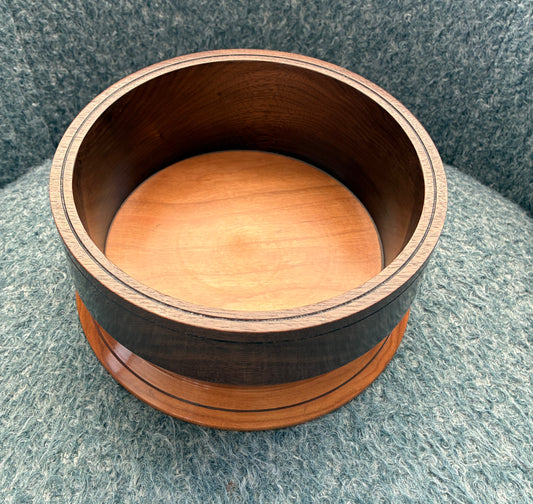 Bowl #380 Walnut and Cherry bi-colored bowl