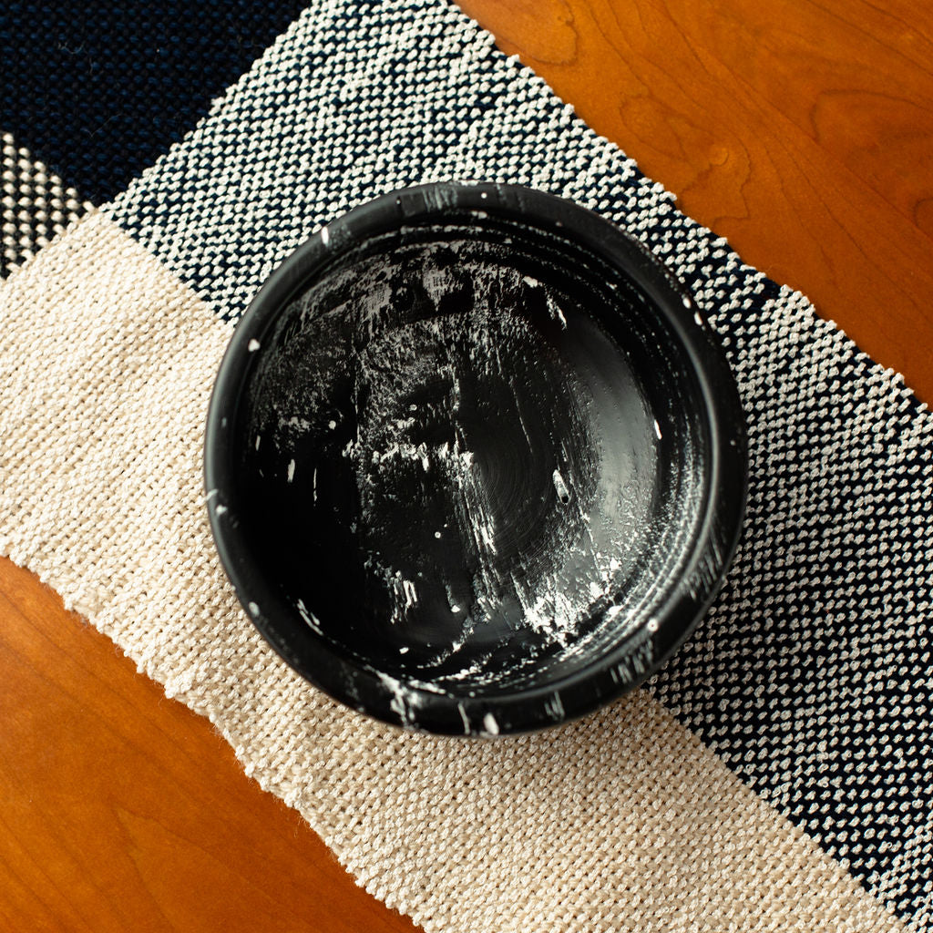 Small Distressed Oak Bowl