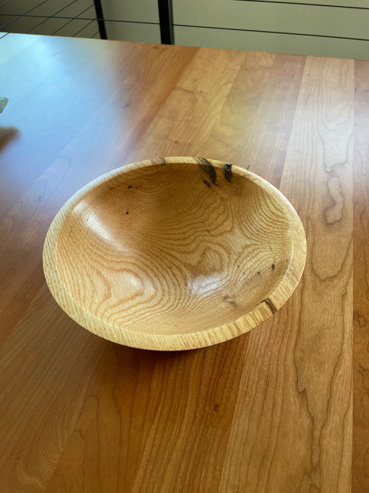 Red oak bowl