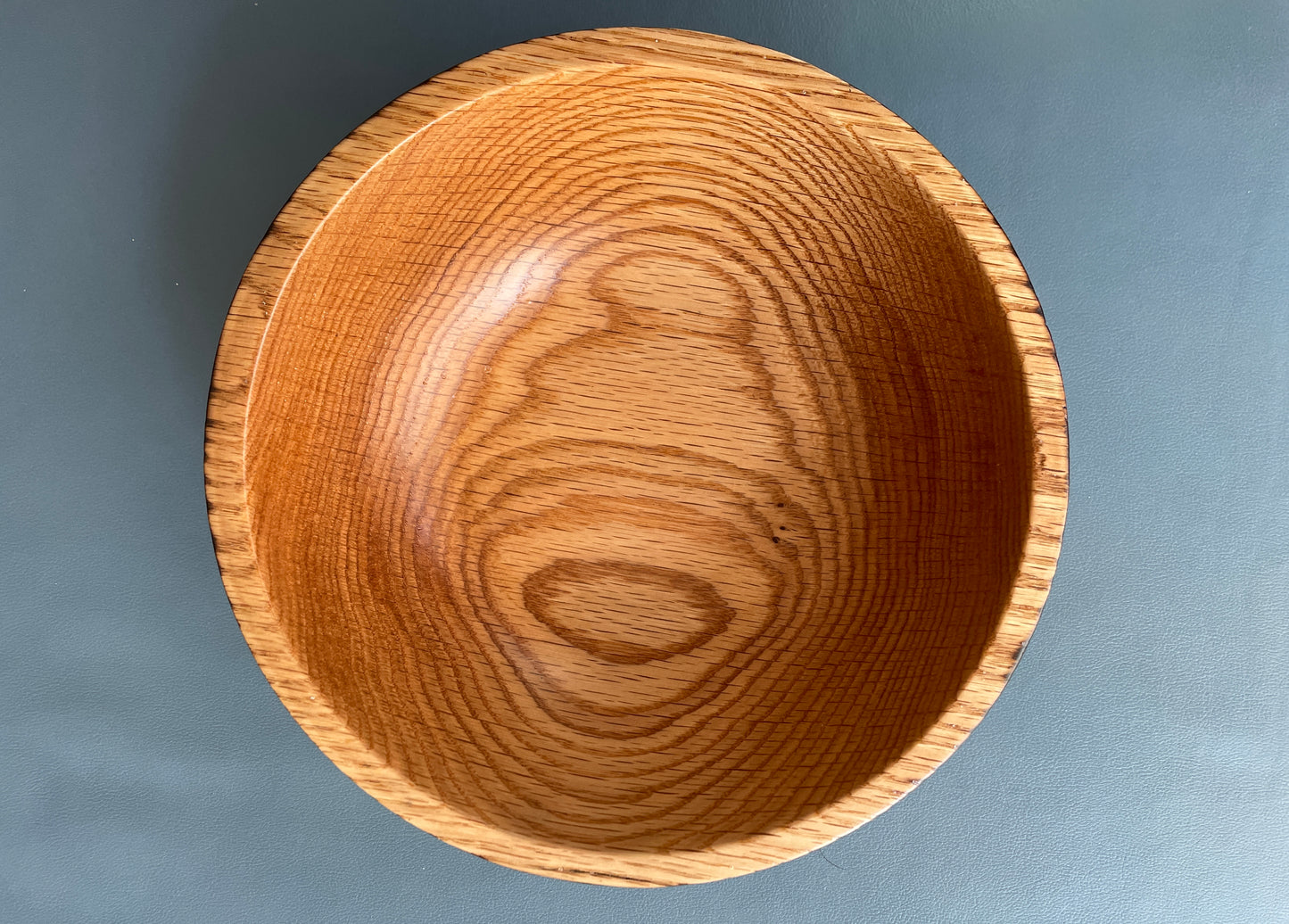 Red oak with burnt exterior