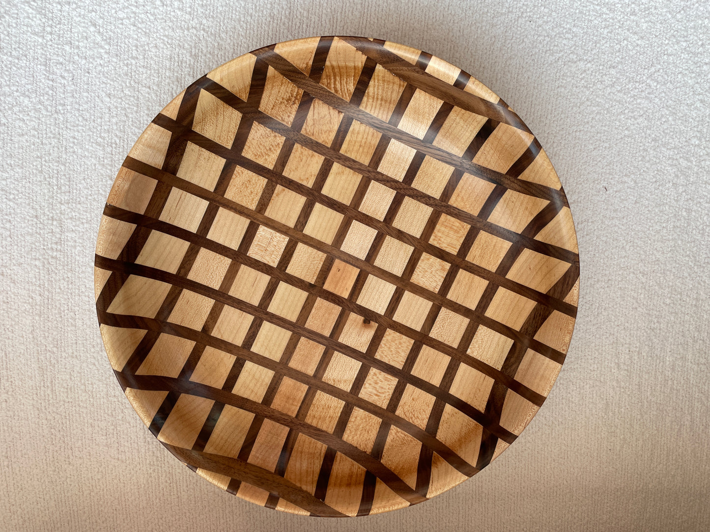 Maple and Walnut Grid Bowl #264