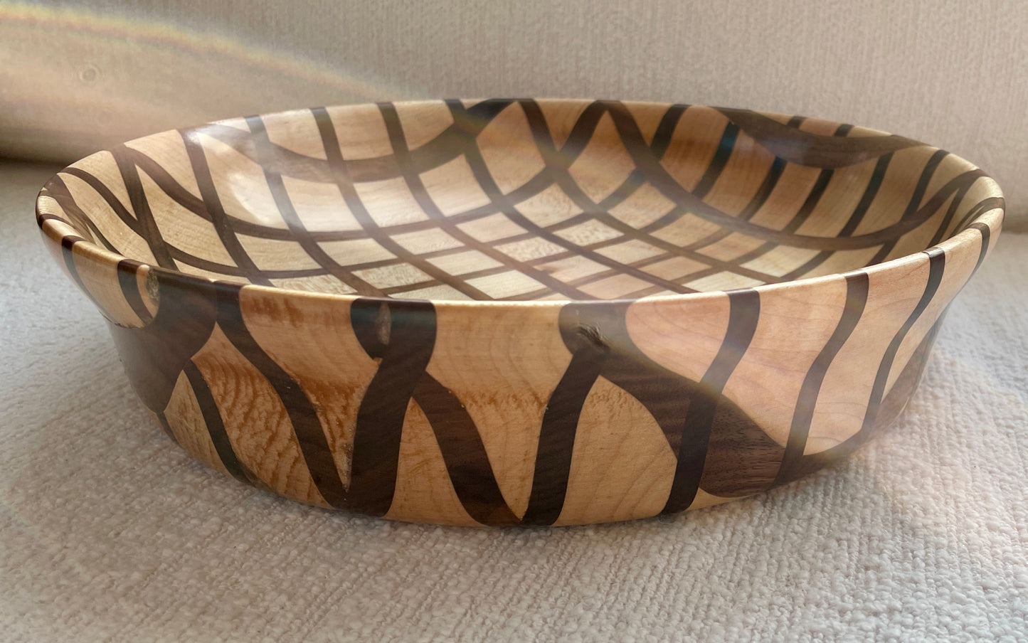 Maple and Walnut Grid Bowl #264