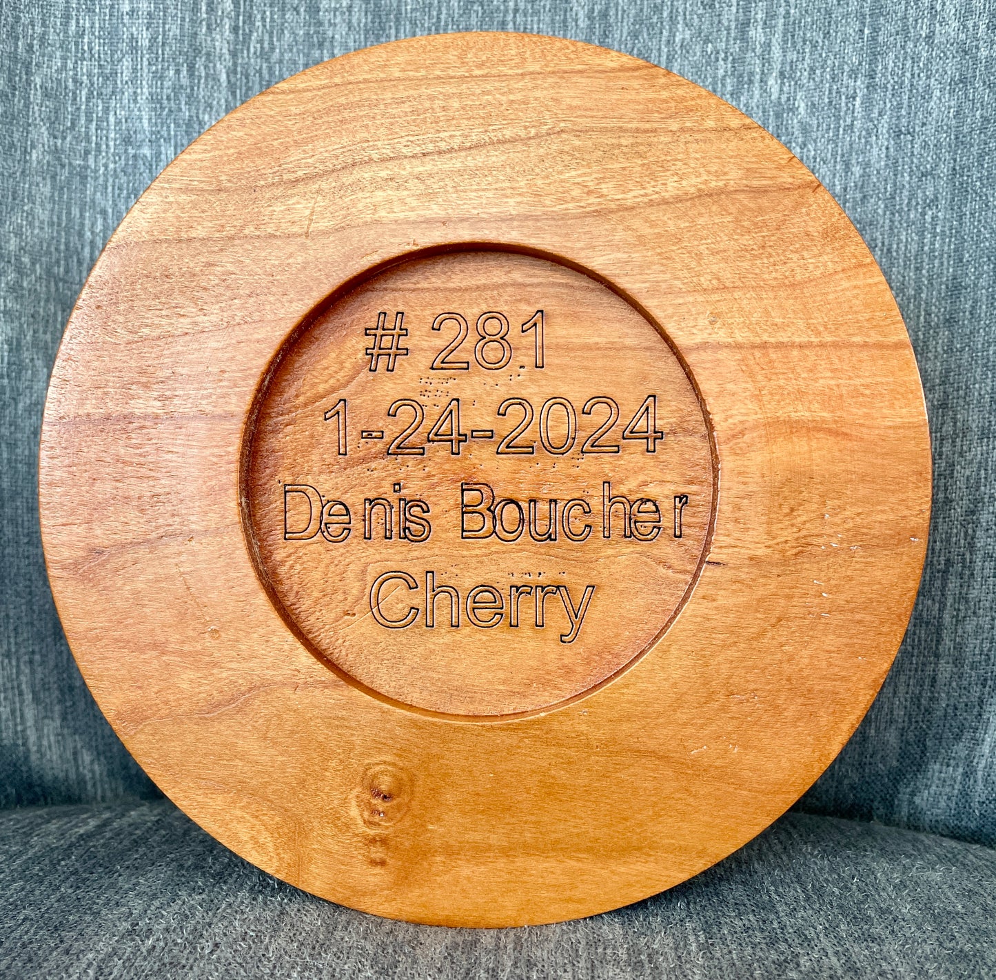 Cherry hourglass bowl #281