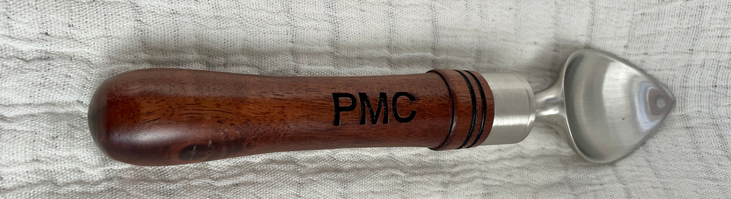 Celebrate the PMC Left handed Walnut Ice Cream Scoop