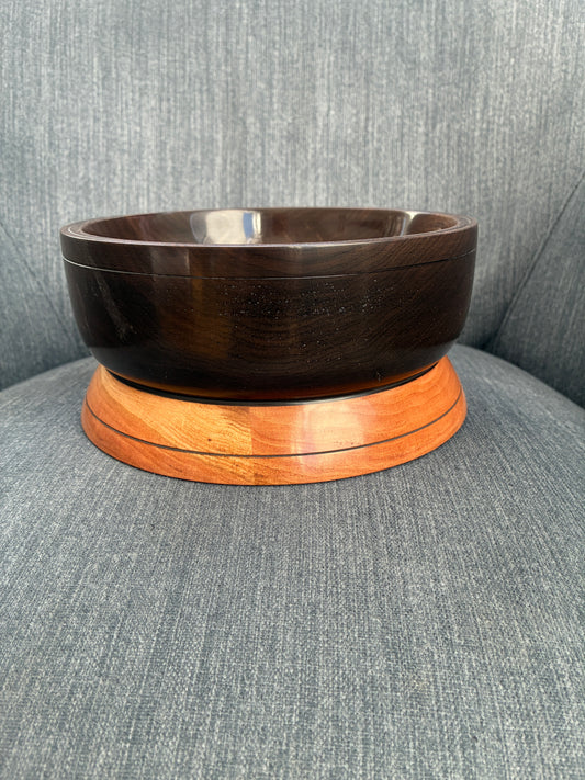 Wood bowl # 374  Walnut & Cherry