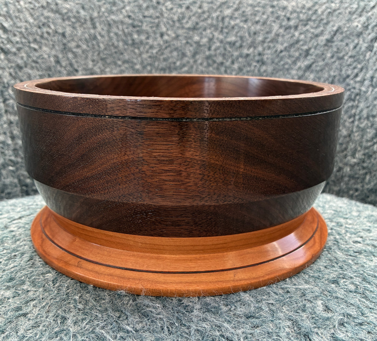Bowl #380 Walnut and Cherry bi-colored bowl
