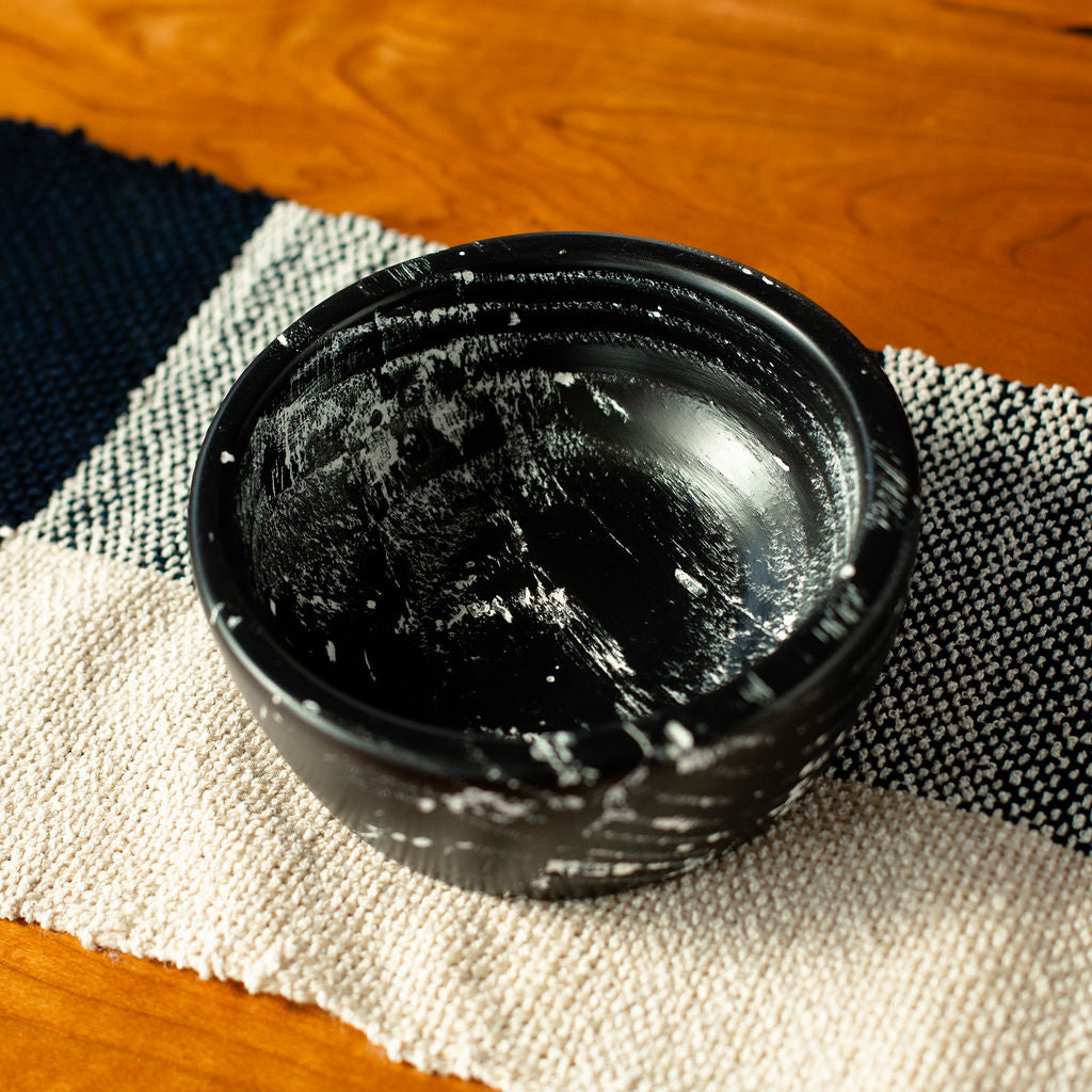 Small Distressed Oak Bowl